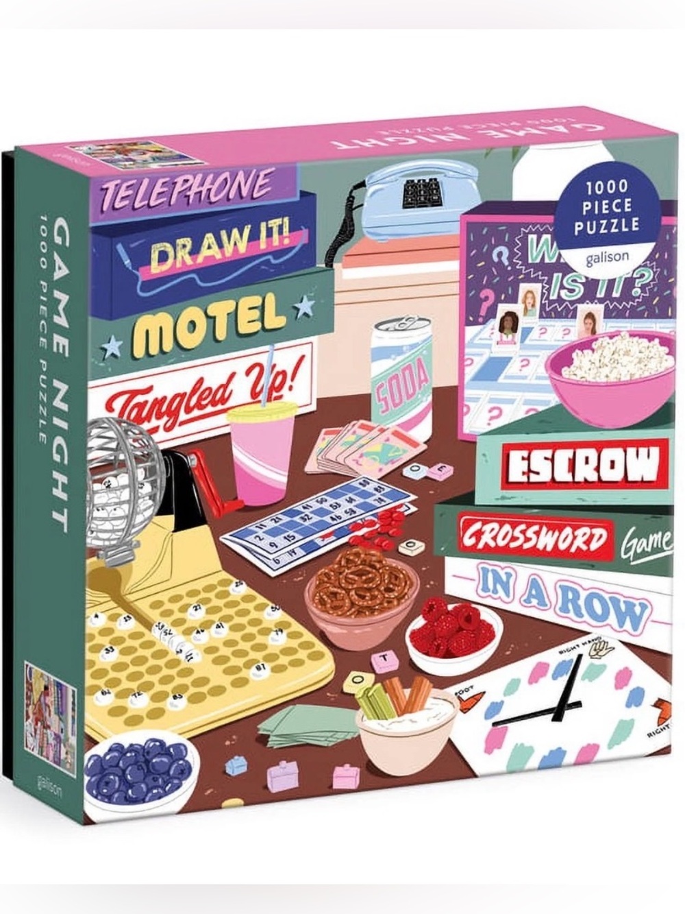 Galison Game Night 1000-Piece Puzzle